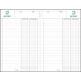 Agenda EXACOMPTA carré recettes-dépenses perpétuel noir - 210 x 135 mm