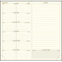 Recharge pour agenda EXACOMPTA Intérieur de rechange de semainier de poche Espace 17 tranche or répertoire et atlas - 175x90mm