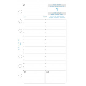 Exatime 17 Diary Refill – Week on 1 Page – 172 x 105 mm 18212E – January  2018 2017 – January, Wine – 2017
