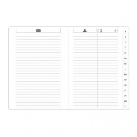 Recharge agenda semainier 16x16cm tranche dorée Quo Vadis Exécutif avec  répertoire