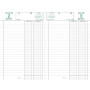 Agenda EXACOMPTA Carré EURO/CENTS - 210x135mm - 1 jour par page - Noir