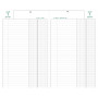 Agenda EXACOMPTA banquier - 1 volume - 280x175mm - 1 jour sur 2 pages - Noir