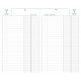 Agenda EXACOMPTA banquier - 1 volume - 280x175mm - 1 jour sur 2 pages - Noir