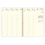 Recharge agenda spirale OBERTHUR Contemporain 27 - 21x27cm - 1 semaine sur 2 pages LODGE/KENT