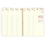 Recharge agenda spirale OBERTHUR Contemporain 25 - 16x23,5cm - 1 semaine sur 2 pages LODGE/KENT