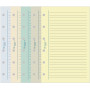 Recharge EXACOMPTA pour Exatime 21  - Bloc travers ligné couleurs assorties - 210x142mm - 32pages