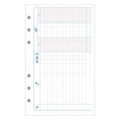 Recharge EXACOMPTA pour Exatime 17 - Recettes/dépenses - 172x105mm