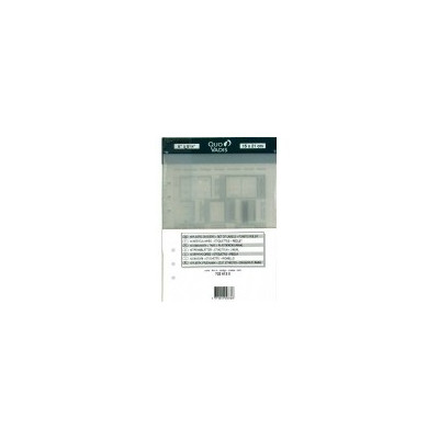 QUOVADIS 6 intercalaires plastique noir + réglet pour TIMER 17