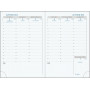 Agenda EXACOMPTA Interieur de rechange de semainier de poche Horizons 13 tranche or répertoire - 130 x 90 mm