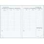 Agenda EXACOMPTA Interieur de rechange de semainier de poche Horizons 13 tranche or répertoire - 130 x 90 mm
