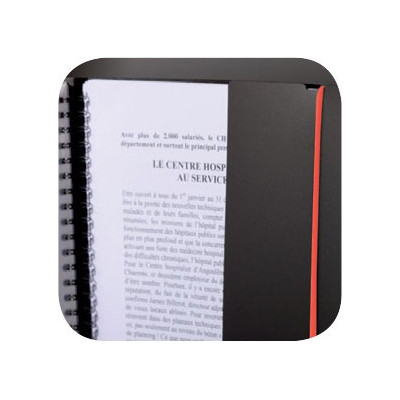 Agenda Oxford Civil Spiralé Semainier 10x15cm Gris Avec élastique Rouge