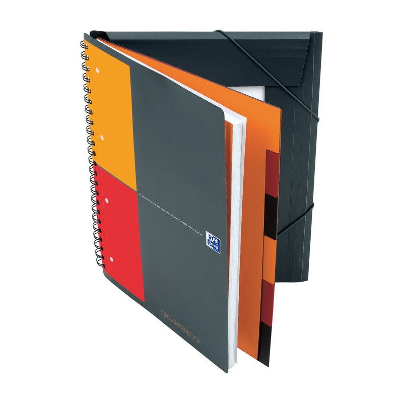 Cahier-Trieur spirale ORGANISERBOOK OXFORD International 160pages- carreaux  5x5mm - 245x310mm