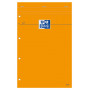 Bloc-notes A4 OXFORD gris 160 pages perforées - carreaux 5x5mm - 210x315mm