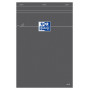 Bloc-notes A4 OXFORD gris 160 pages - carreaux 5x5mm - 210x297mm