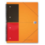 Cahier-chemise A4+ spirale MEETINGBOOK OXFORD International 160pages - ligné - 240x310mm