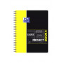 Cahier multi-sections A4+ spirale PROJECTBOOK OXFORD étudiants 200pages - carreaux 5x5mm - 233x298mm