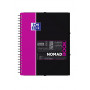 Cahier-chemise A4+ spirale NOMADBOOK OXFORD étudiants 160pages - carreaux 5x5mm - 240x310mm