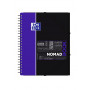 Cahier-chemise A4+ spirale NOMADBOOK OXFORD étudiants 160pages - carreaux 5x5mm - 240x310mm