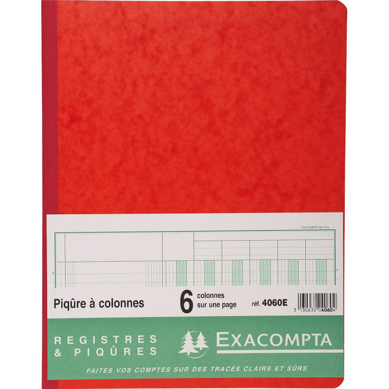 Exacompta 4060E - Registro Contabile Alla Francese, 6 Colonne, 80 Pagine - Formato 32/25, Colori Assortiti - Foto 13