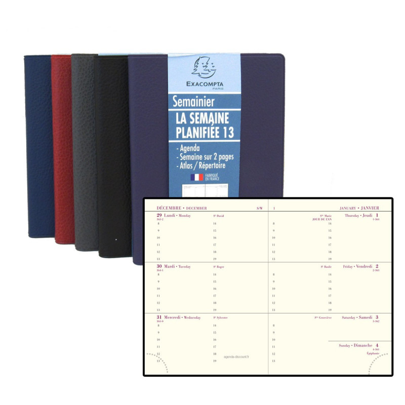 EXACOMPTA Agenda de poche 'Espace 17', 2024, Cassandra - Achat/Vente  EXACOMPTA 8700616