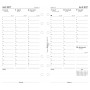 Recharge agenda FILOFAX organiseur PERSONAL -  1 semaine sur 2 pages - 95x171mm - VERTICAL