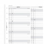 Recharge agenda FILOFAX organiseur PERSONAL - planning vertical 2017 - 95x171mm - VERTICAL