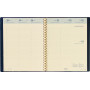 Agenda BREPOLS Concorde - 21x27cm - 1 semaine sur 2 pages couverture noir Palermo