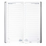 Agenda BREPOLS Saturnus Travers, RDV 1/4 d'heure 13,5 x 33 cm - 1 jour sur 2 pages