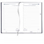 Agenda BREPOLS format carré 13.3 x 20.8 cm - Règlure travers - Couverture noire - 1 jour par page