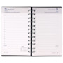 Agenda BREPOLS Breform - 10x16,5cm - 1 jour par page couverture noir Polypro