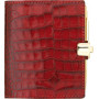 Agenda MIGNON A10 - 90x68mm - cuir Veau Croco SAVANNAH Rouge