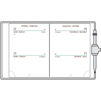 Recharge MIGNON A10 - 90x68mm - 2 jours par page