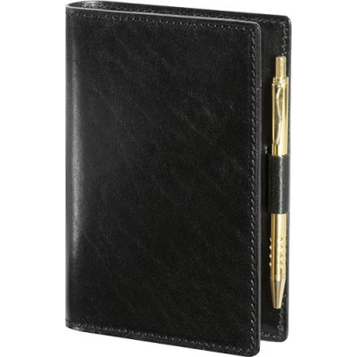 Agenda MIGNON AK12 - 120x73mm - cuir Veau BOBOLI Noir