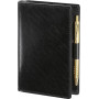 Agenda MIGNON AK12 - 120x73mm - cuir Veau BOBOLI Noir