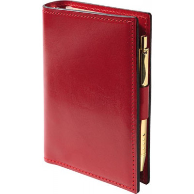 Agenda MIGNON AK12 - 120x73mm - cuir Veau BOBOLI Rouge