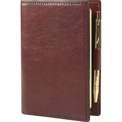 Agenda MIGNON AK12 - 120x73mm - cuir Veau BOBOLI Marron