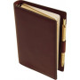 Agenda MIGNON AK12 - 120x73mm - cuir Veau BOBOLI Marron