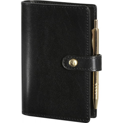 Agenda MIGNON SK12 - 120x73mm - cuir Veau BOBOLI Noir