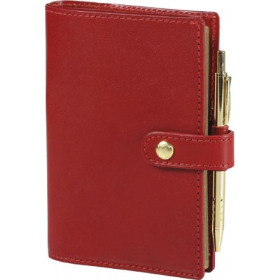 Agenda MIGNON SK12 - 120x73mm - cuir Veau BOBOLI Rouge