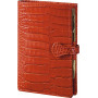 Agenda MIGNON SK12 - 120x73mm - cuir Veau Croco SAVANNAH Orange