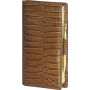 Agenda MIGNON AS16 - 154x78mm - cuir Veau Croco SAVANNAH Vison