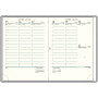Agenda MIGNON A22 - 218x149mm - cuir Veau BOBOLI Noir