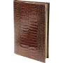 Agenda MIGNON A22 - 218x149mm - cuir Veau Croco SAVANNAH Vison