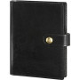 Organiseur MIGNON AK13 - 126x91mm - cuir Veau BOBOLI Noir + patte