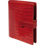 Organiseur MIGNON AK13 - 126x91mm - cuir Veau Croco SAVANNAH Orange + patte