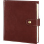 Organiseur MIGNON AK17 - 170x146mm - cuir Veau BOBOLI Marron + patte