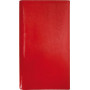 Organiseur MIGNON AK18 - 175x91mm - cuir Veau BOBOLI Rouge