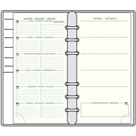 Recharges AS16/IS16/PA16/R16 pour agendas MIGNON