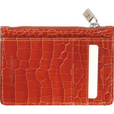 Mini smoking MIGNON - 115x80mm cuir Veau Croco SAVANNAH Orange