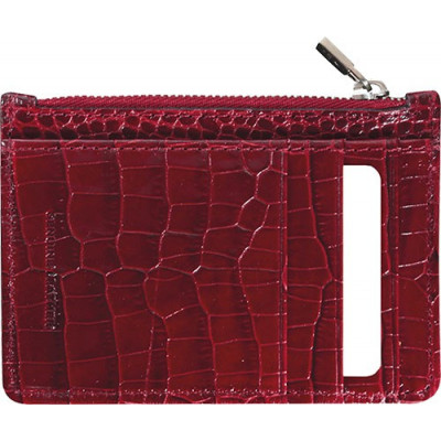 Mini smoking MIGNON - 115x80mm cuir Veau Croco SAVANNAH Rouge